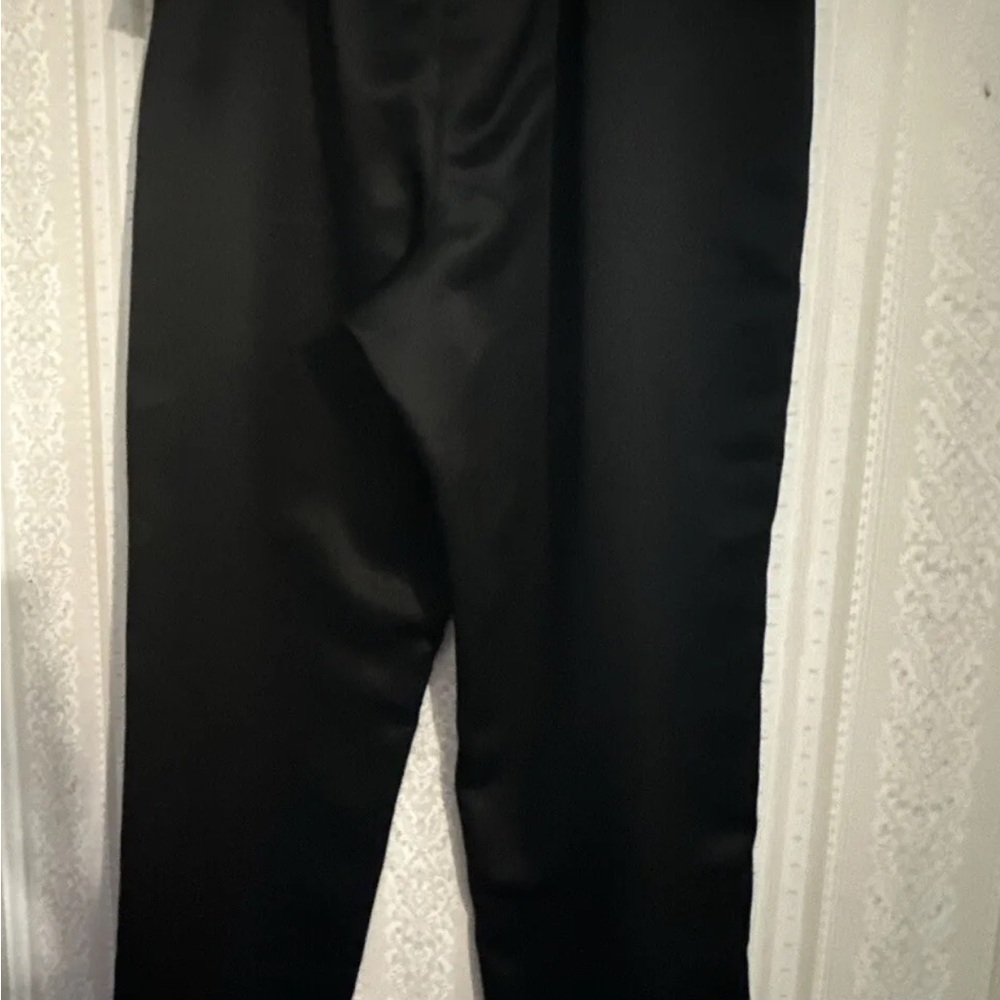 Alex Evenings Womens Black Wide Leg Elastic Waist Dress Pants medium NWT